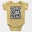 Straight Outta Stella Maris Short Sleeve Baby Onesie in Butter Color